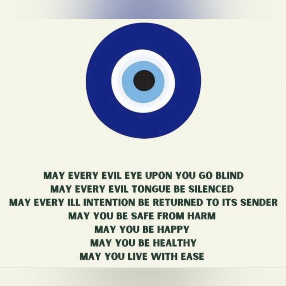 🧿SOLD🧿Evil Eye Protection Citrine Quartz Beads Good Luck Crystals Blue - Picture 11 of 17